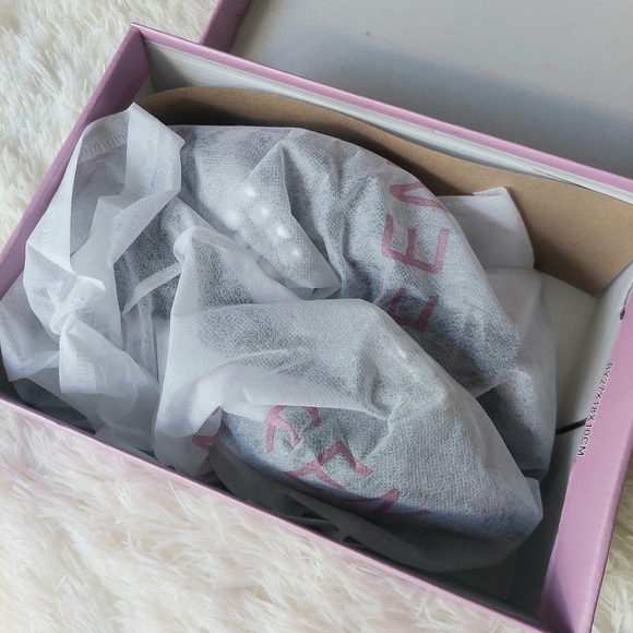 Kayleen LA Rhinestone Bow Heels Black Pointed Toe Slingback Sandals Size 7.5 NIB - Picture 8 of 9